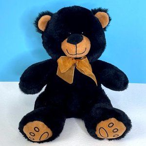 RARE Wishpets 2018 Baby Paw Bear Black‎ Teddy 10.5" Plush Stuffed Animal Toy